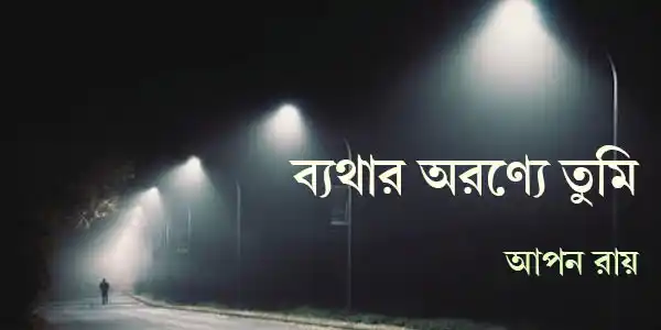 ব্যথার অরণ্যে তুমি